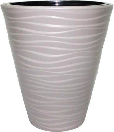 Горщик пластиковий Form Plastic Сахара-40 круглий 32л сірий (2722-055) 