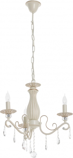 Люстра подвесная Интеркласс НСБ 01-3хХХ-202 3xE14 слоновая кость 61012/3 