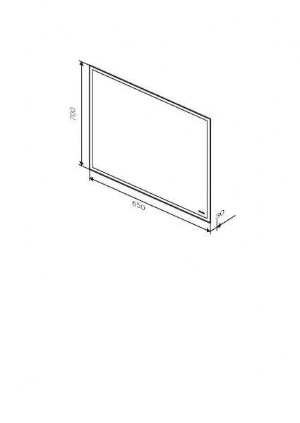 Зеркало со встроенной подсветкой AM.PM 65 см Gem M91AMOX0651WG38 