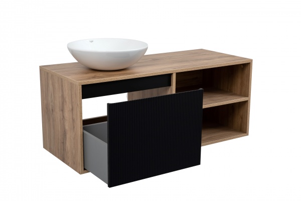 Тумба со столешницей и умывальником Aqua Rodos Мадрид 120 см с умывальником Zero 46 см
