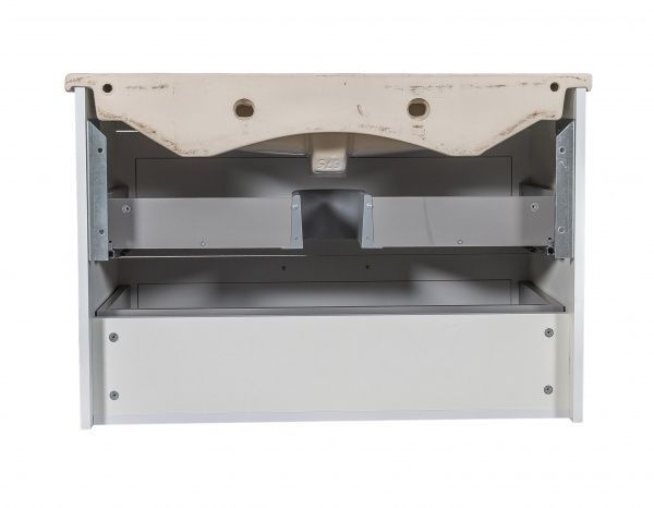 Тумба подвесная ScandiSPA Inari белый мат с умывальником Arte 85 см