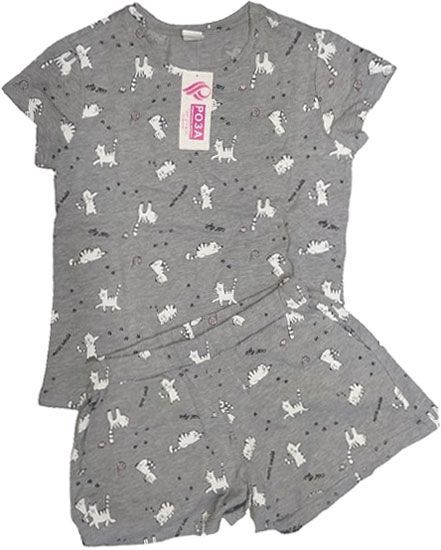 Комплект Роза для девочки 201113 р.128 серый 