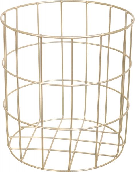 Кошик Royal 30х30х34 см пудровий із золотим 