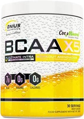 Аминокислотная смесь Genius Nutrition BCAA-X5 пиво 360 г 