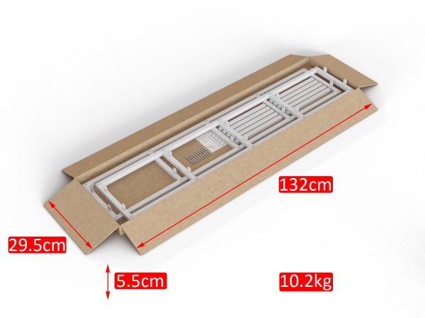 Стелаж Altstahl Cante 4 (250х340х1300) білий