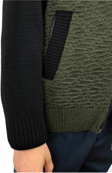 Бомбер для мальчика ART KNIT р.128 хаки 