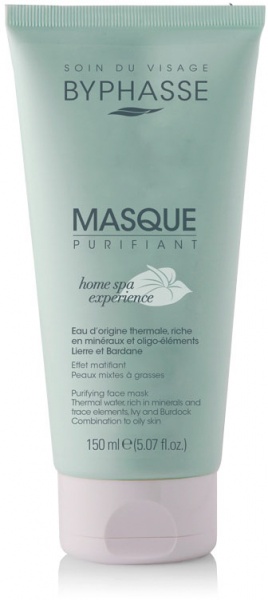 Маска для обличчя Byphasse HOME SPA EXPERIENCE очищувальна для комбінованої та масної шкіри 150 мл