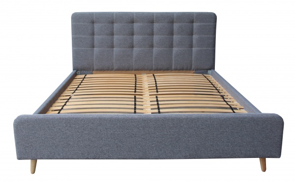 Кровать Берегиня Даллас серый 160x200 см сосна 