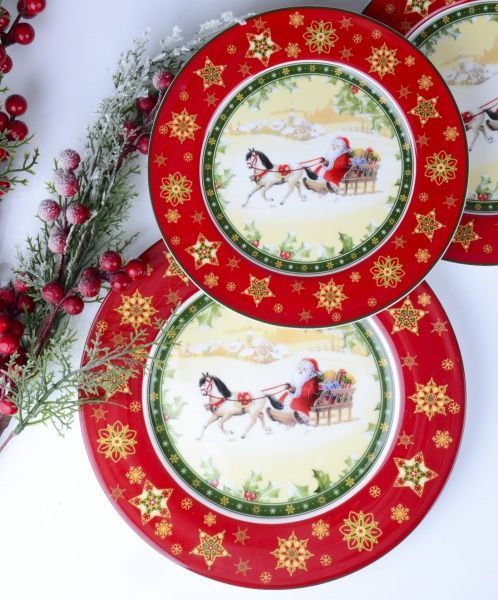 Тарелка Santa Christmas Collection 21 см Lefard