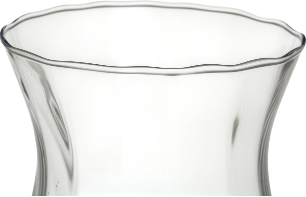 Ваза скляна Wrzesniak Glassworks Optic 25 см прозора 17-3507A