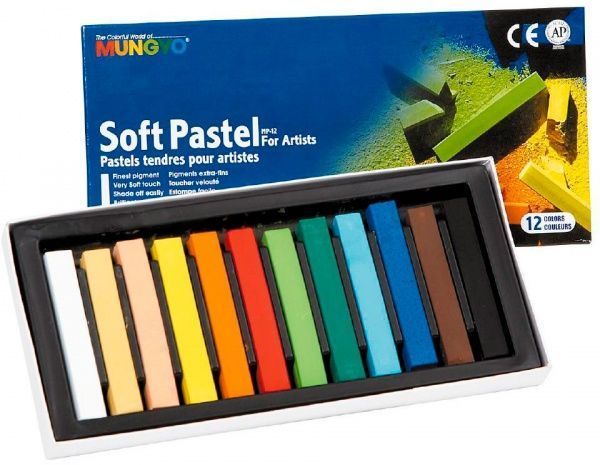 Пастель суха професійна, м'яка Mungyo 94100660 12 кольорів