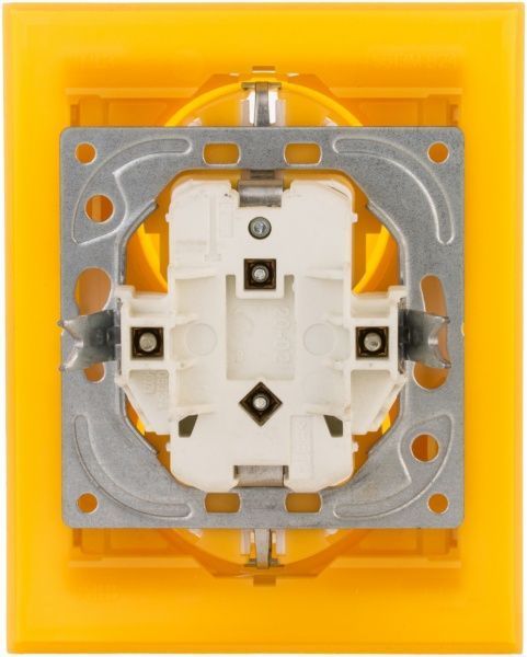 Розетка двойная с заземлением ABB Neo 2P+E 16 А 250 В без шторок оранжевый 5512M-C03459 43