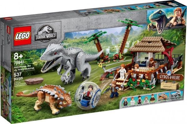 Конструктор LEGO Jurassic World Индоминус-рекс против анкилозавра 75941