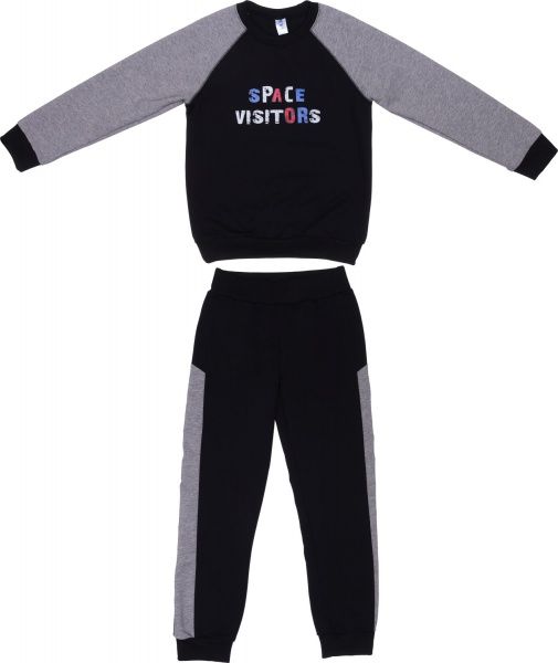 Спортивний костюм Luna Kids р.134 чорний із сірим 103613 