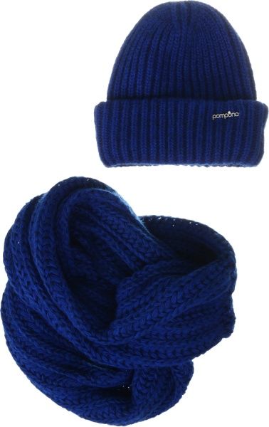 Комплект шапка + снуд Pompona для дівчаток р.1 синій 20 Z P 35 k 