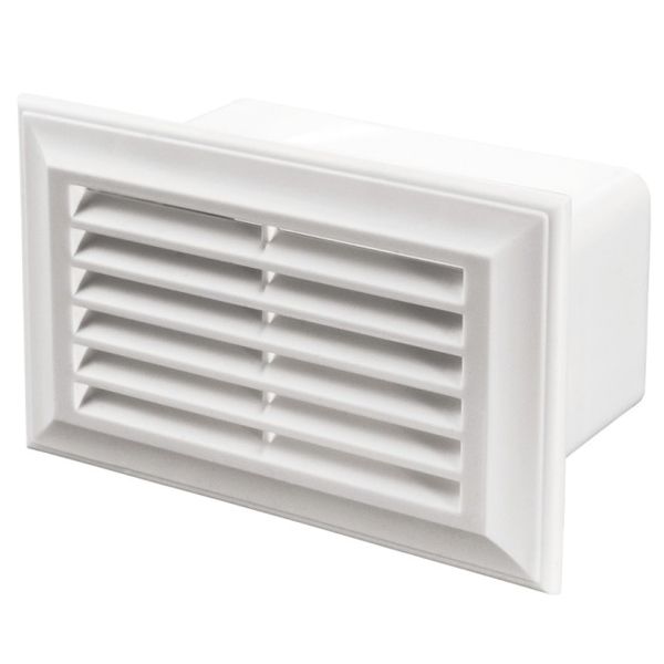 Решітка Вентс 871 204x60 пластик білий 
