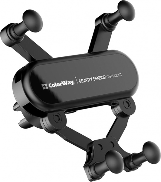 Автотримач для телефону Gravity car mount ColorWay (CW-CHG11-BK) чорний