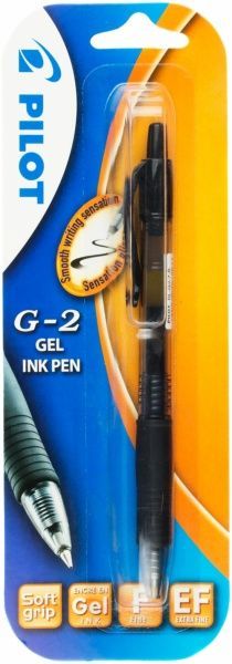 Ручка гелевая Pilot BL-G2-7T-B черная 