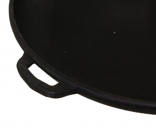 Сковорода для млинців чавунна з дерев'яною ручкою 24x2,5 см Т301 Maysternya