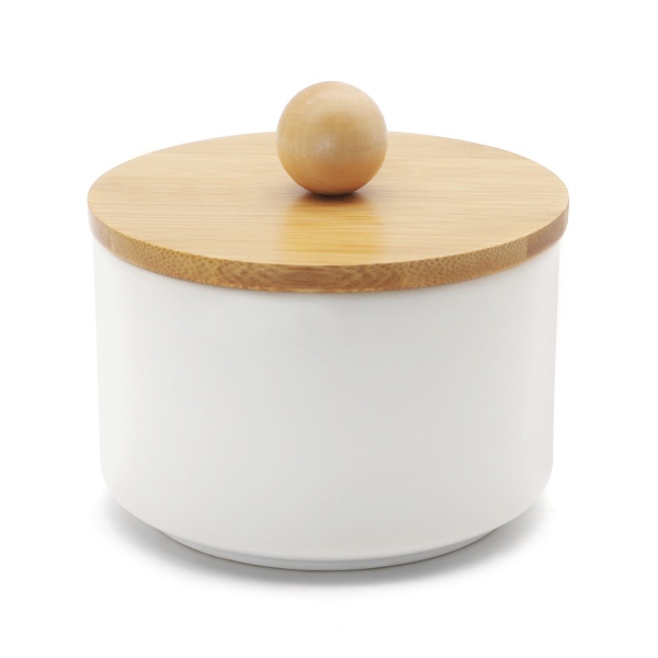 Емкость для хранения 650 мл KP-17 White/Wood MVM