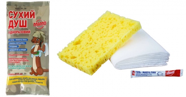 Душ одноразовый МАМО Сухой