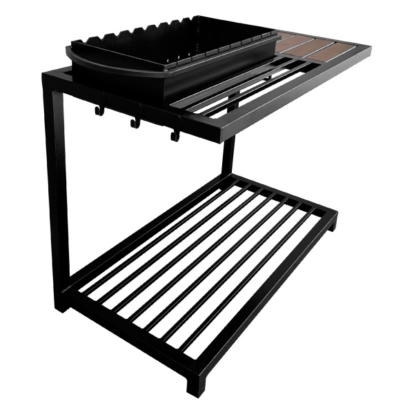 Мангал Metalzavod ЛОФТ ML9-4С на 9 шампурів 4 мм на дровниці С