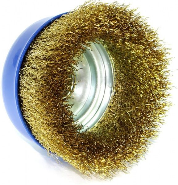 Щітка чашкова 100мм x M14, витий (рифлений) дріт d0,3 об/хв 8500 стальний дріт S&R 136132100