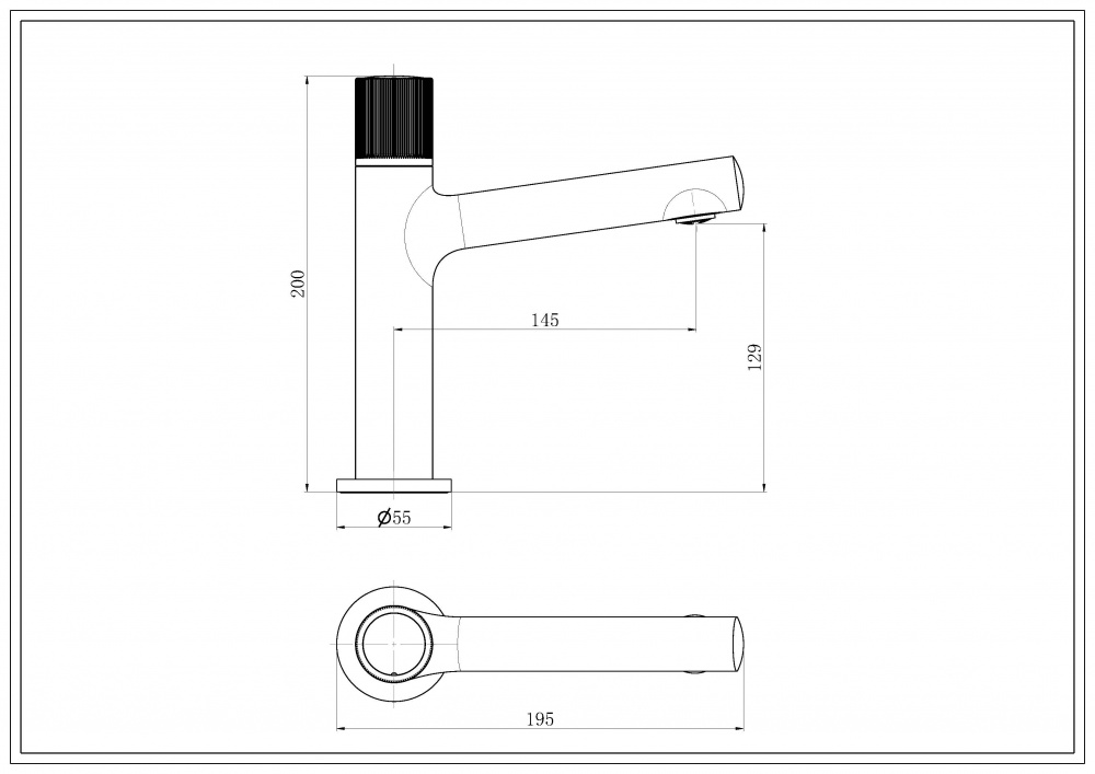 Змішувач для умивальника Aqua Rodos Roma 03 Gun Metal