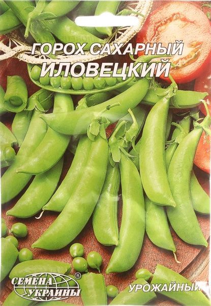 Насіння Семена Украины горох овочевий гігант цукровий Іловецький 20г