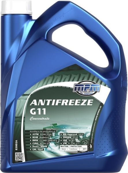 Антифриз MPM G11 5л зелений 