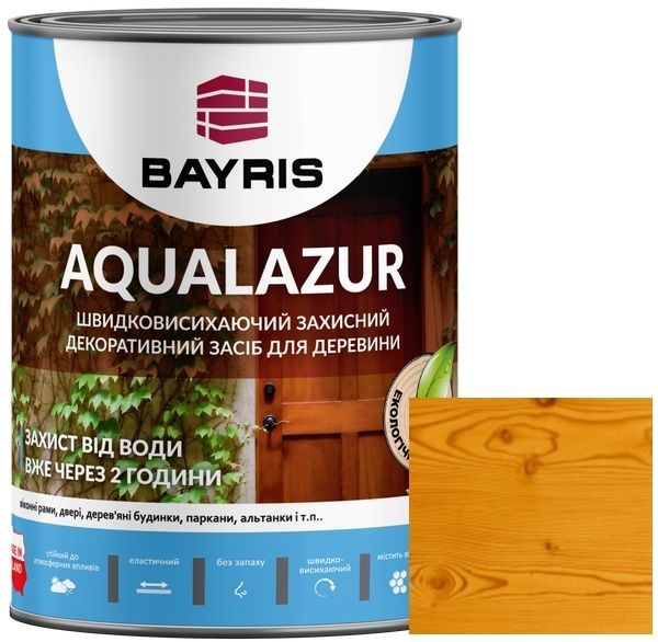 Лазур Bayris Aqualazur Сосна мат 0,75 л