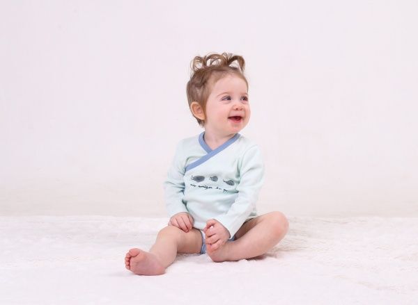 Боді дитяче Sasha р.62 м'ятний 4154/7 