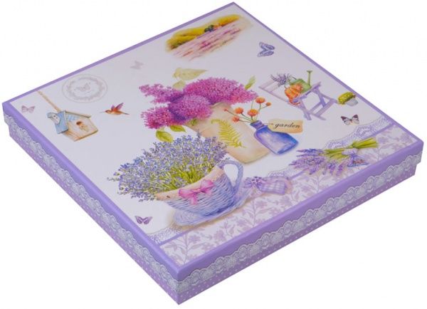 Фруктовниця двоярусна Лаванда 25 см 924-257 Lefard 