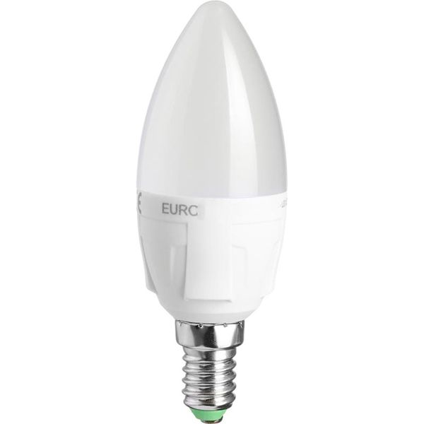 Лампа светодиодная Eurolamp 6 Вт C37 матовая E14 220 В 3000 К LED-CL-06143(T)dim 