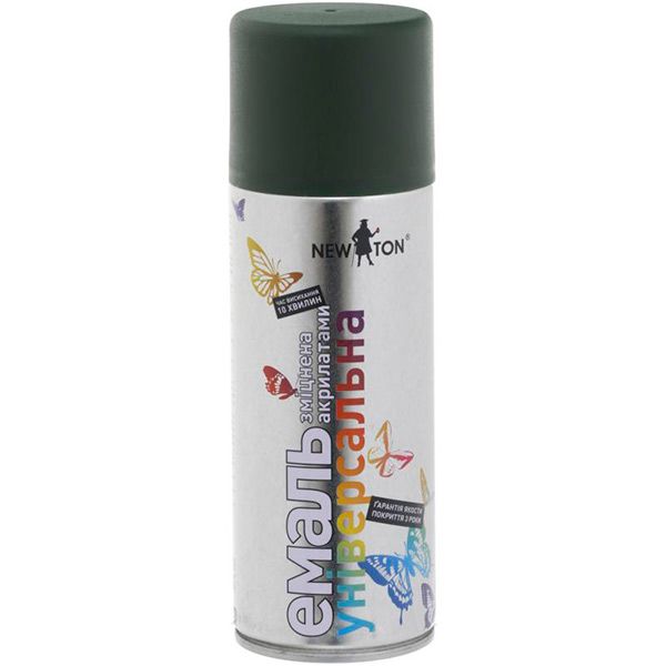 Емаль аерозольна New Ton RAL 6006 хакі-оливковий мат 400 мл