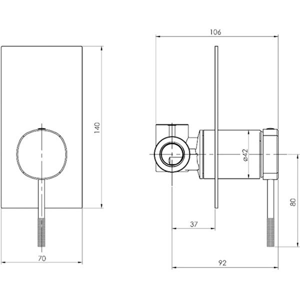 Смеситель для ванны/душа Imprese Brenta ZMK071901081 хром