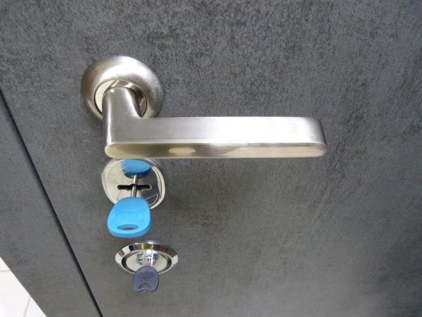 Двері вхідні Булат Максимум 158 бетон темний 2050x950мм ліві