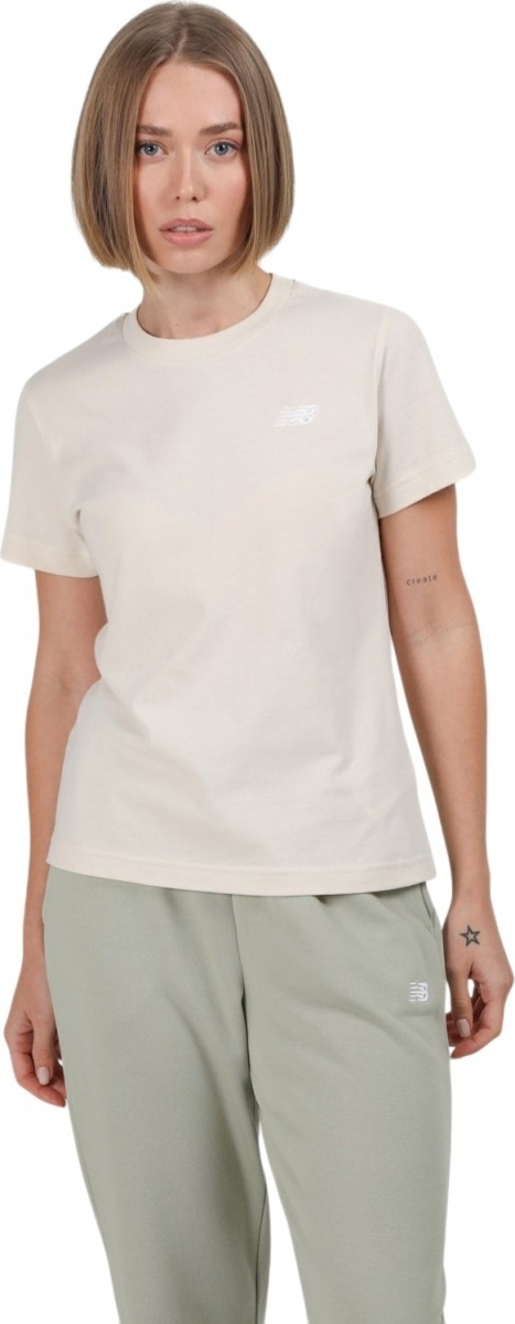 Футболка New Balance Sport Essentials Jersey WT41509LIN р.L бежевый — фото 1