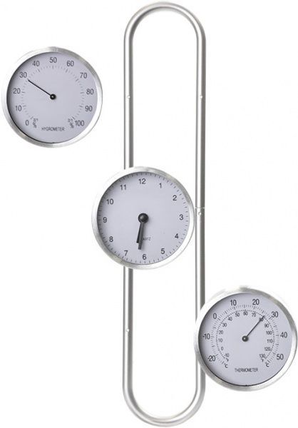 Термогігрометр Склоприлад біметалевий з годинником