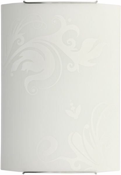 Світильник настінний Nowodvorski IVY 3 1x100 Вт E27 білий матовийз малюнком 3724 