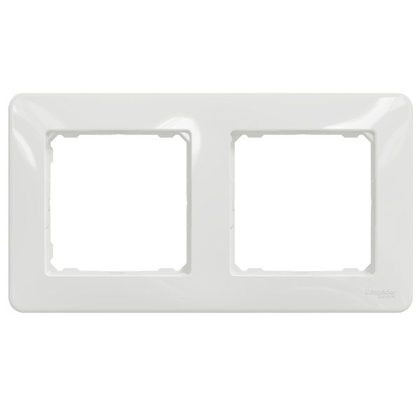 Рамка двухместная Schneider Electric Sedna Design универсальная белый SDD311802