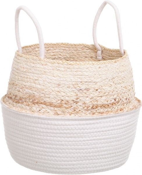 Корзинка плетеная средний 34х29 см белый