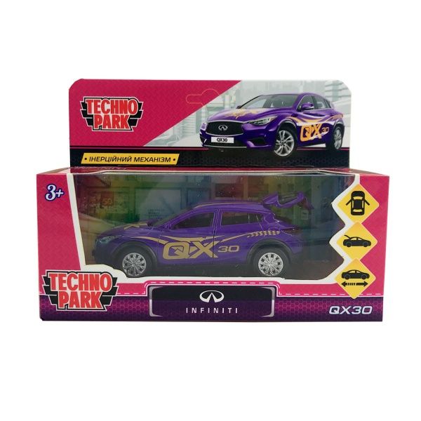 Автомодель Технопарк Glamcar Infiniti Qx30 (фіолетовий) 1:43 QX30-12GRL-PUR