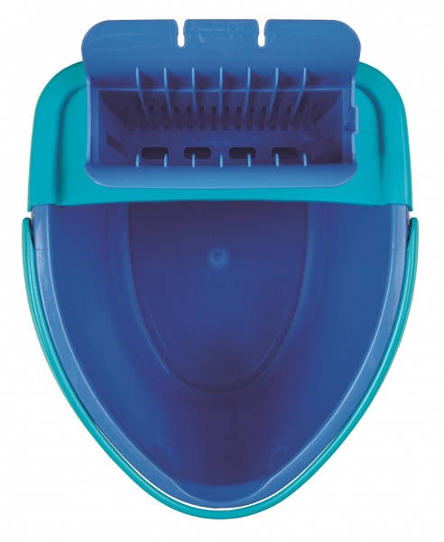 Комплект швабра і відро з механічним віджимом універсальне SPONTEX Magic Hook 41 см 