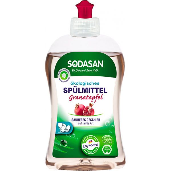 Средство для ручного мытья посуды Sodasan Гранат 0,5л