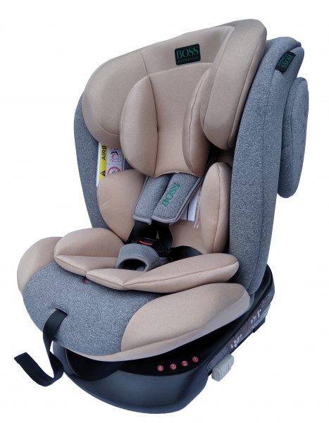 Автокресло BABY CAR SEAТ HB636 Isofix бежево-серый gray