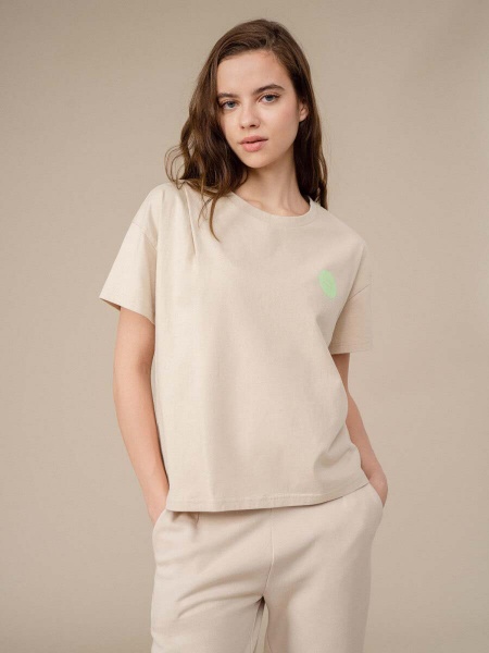 Футболка Outhorn HOL22-TSD605-83S р.XS бежевий