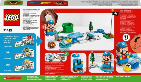 Конструктор LEGO Super Mario Костюм Крижаного Маріо та Льодяний світ. Додатковий набір 71415