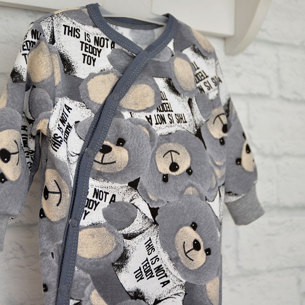 Чоловічок унісекс Blanka Ведмедик р.86 сірий 110013 