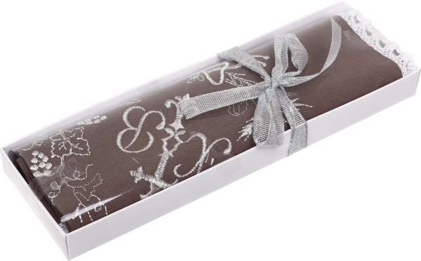 Серветка Великодня святкова з вишивкою та мереживом 38x38 см в асортименті 